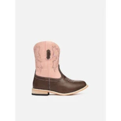 Western Boots Baxter Childrens Light Pink & Brown Junior -Equestrian Supply Store 20372842 4