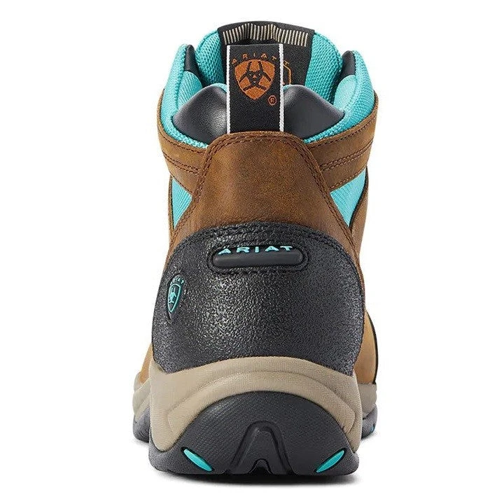 Brown And Turquoise Ariat Terrain H20 Boots For Women 3 Brown And Turquoise Ariat Terrain H20 Boots For Women - Image 3