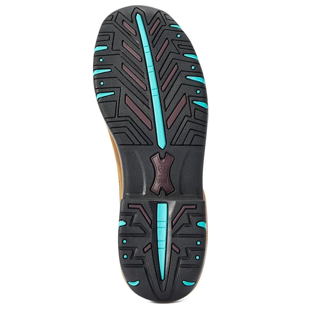 Brown And Turquoise Ariat Terrain H20 Boots For Women 5 Brown And Turquoise Ariat Terrain H20 Boots For Women - Image 5