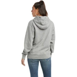 Hoodie Ariat Real Arm Logo Heather Grey W22 Ladies 7 Hoodie Ariat Real Arm Logo Heather Grey W22 Ladies -Equestrian Supply Store Ariat Hoodie Real Arm Logo Heather Grey W22 Ladies 4 61c70d17 dc0b 4aec 84de bda45b628706