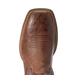 Western Boots Ariat Reckoning Dark Tabac Smooth Quill Ostrich & Nut Brown Mens -Equestrian Supply Store Ariat Western Boots Reckoning Dark Tabac Smooth Quill Ostrich Nut Brown Mens 3