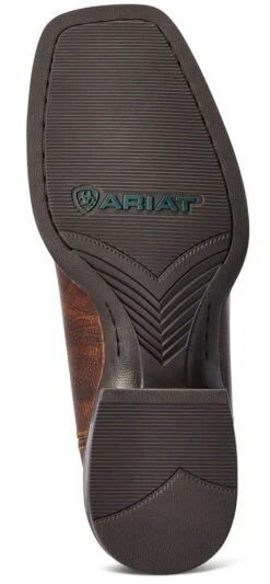 Western Boots Ariat Sport Pardner Matte Sp22 Rebel Brown & Blood Red Mens -Equestrian Supply Store Ariat Western Boots Sport Pardner Matte Sp22 Rebel Brown Blood Red Mens 4