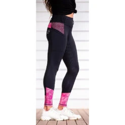 Miami Twist Performance Riding Tights For Equestrian Use -Equestrian Supply Store Bare Equestrian Performance Riding Tights Miami Twist 3