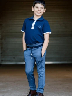 Jodhpurs Earlwood Tracky Navy Childs -Equestrian Supply Store Earlwood Tracky Jodhpurs Navy Childs 15