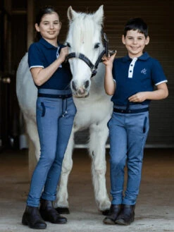 Jodhpurs Earlwood Tracky Navy Childs -Equestrian Supply Store Earlwood Tracky Jodhpurs Navy Childs 16