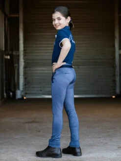 Jodhpurs Earlwood Tracky Navy Childs -Equestrian Supply Store Earlwood Tracky Jodhpurs Navy Childs 6