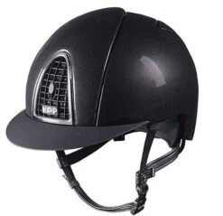 Helmet Kep Cromo Shine Black & Black Grid