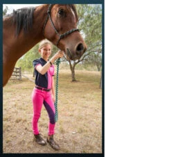 Jodhpurs Peter Williams Gel Seat Pull On Pink & Purple Childs