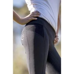 BARE Equestrian Performance Riding Tights For Black Riders -Equestrian Supply Store bare equestrian performance riding tights black rider southern sport horses 5