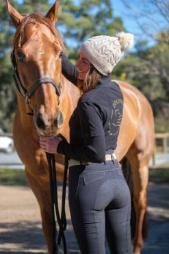 Navy Kate Breech By QJ Riding Wear 5 Navy Kate Breech By QJ Riding Wear -Equestrian Supply Store blackkate