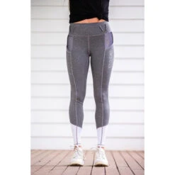 Performance Riding Tights: Grey Unicorn BARE Collection -Equestrian Supply Store grey unicorn bare equestrian performance riding tights southern sport horses 3