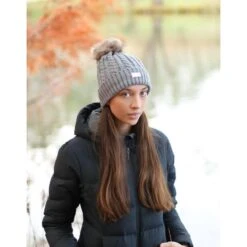 HLH Equestrian Apparel Luxe Fleece Winter Beanie -Equestrian Supply Store hlh equestrian apparel luxe fleece winter beanie southern sport horses 4
