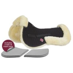 LeMieux Pro-Sorb Lambskin 2 Pocket Half Pad -Equestrian Supply Store lemieux pro sorb lambskin 2 pocket half pad southern sport horses 3