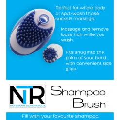 NTR Shampoo Brush -Equestrian Supply Store ntr shampoo brush vivarchie equestrian 3