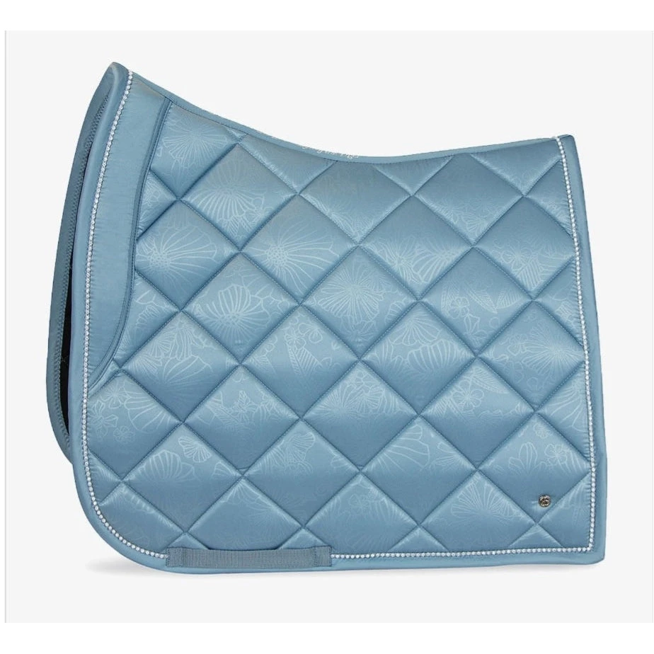 PSOS DRESSAGE SADDLE PAD - FLORET - AQUA 'Eye Of The Tiger' 1 PSOS DRESSAGE SADDLE PAD - FLORET - AQUA 'Eye Of The Tiger'