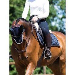 PSOS Jump Saddle Pad Deep Sapphire - "Go For It" -Equestrian Supply Store psos jump saddle pad deep sapphire go for it vivarchie equestrian 3